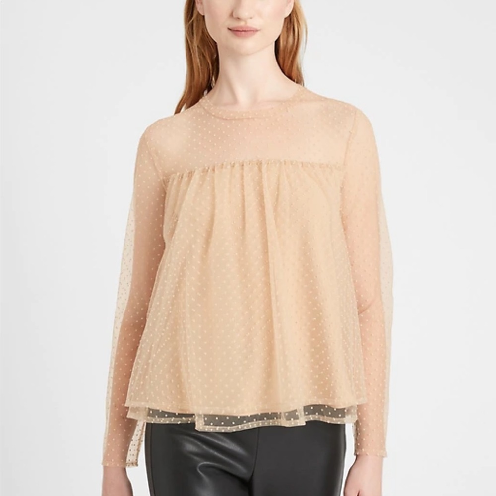 Banana Republic Tiered Tulle Top
